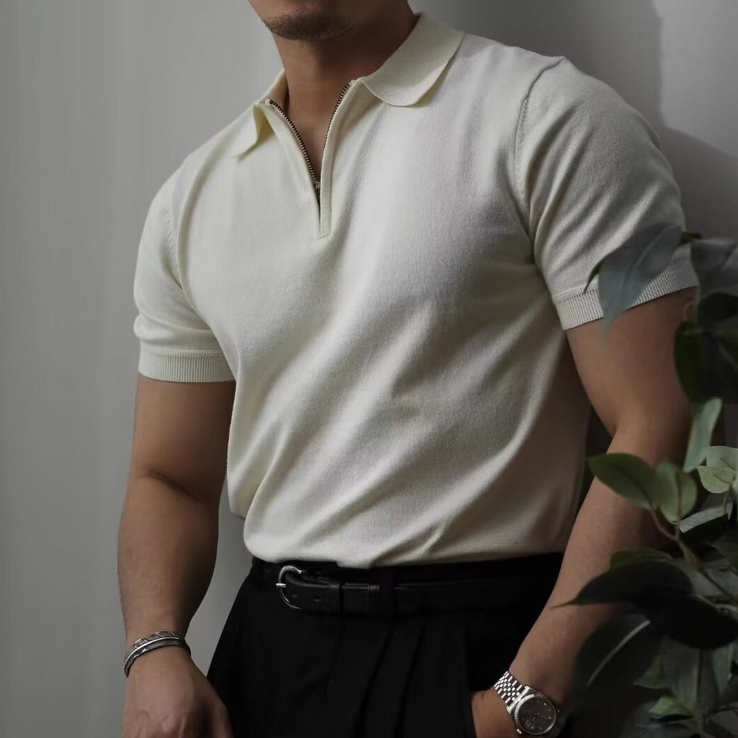 OLD MONEY Quarter-Zip Polo