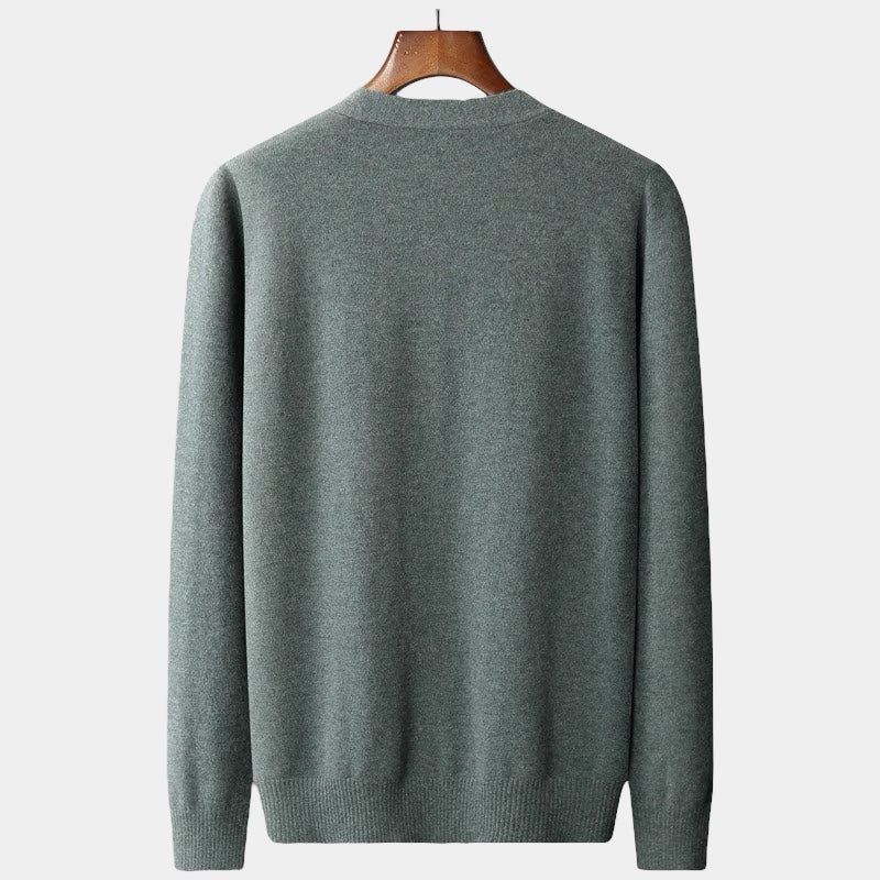 OLD MONEY Merino Cardigan Trui