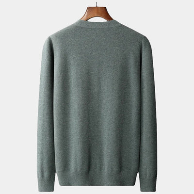 OLD MONEY Merino Cardigan Trui