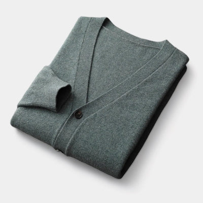 OLD MONEY Merino Cardigan Trui