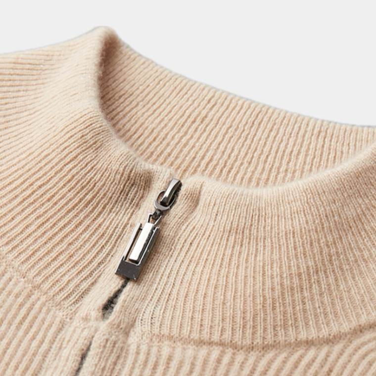 OLD MONEY Merino Zip Trui