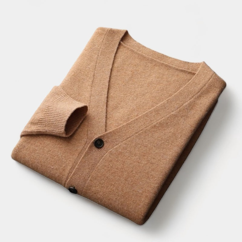 OLD MONEY Merino Cardigan Trui