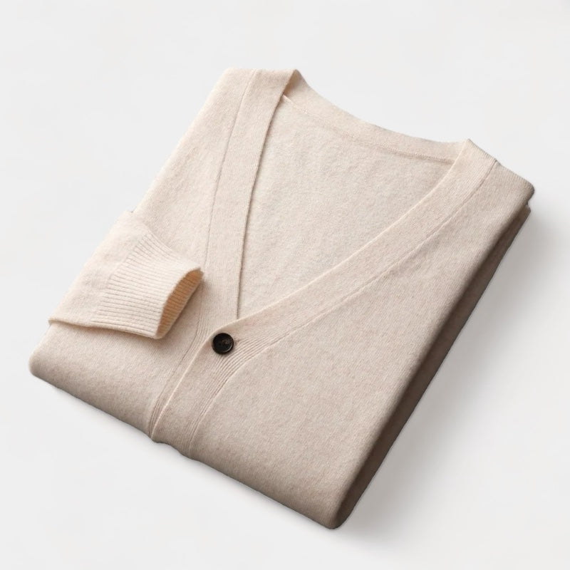 OLD MONEY Merino Cardigan Trui