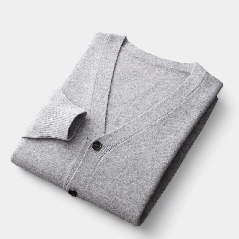 OLD MONEY Merino Cardigan Trui