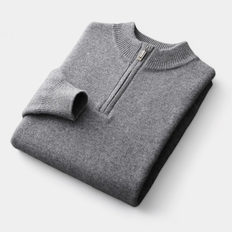 OLD MONEY Merino Quarter-Zip Trui