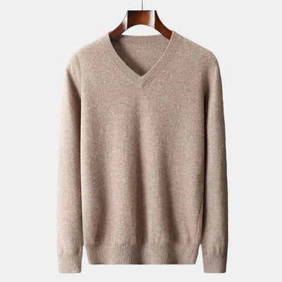 OLD MONEY Merino V-Hals Trui