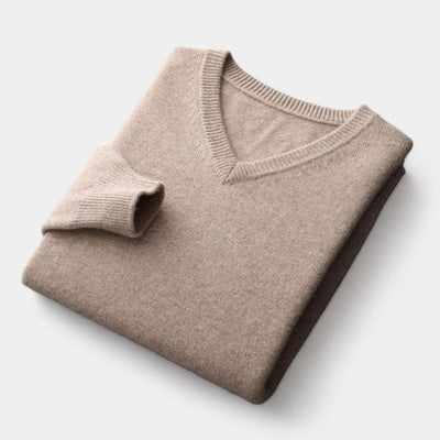 OLD MONEY Merino V-Hals Trui
