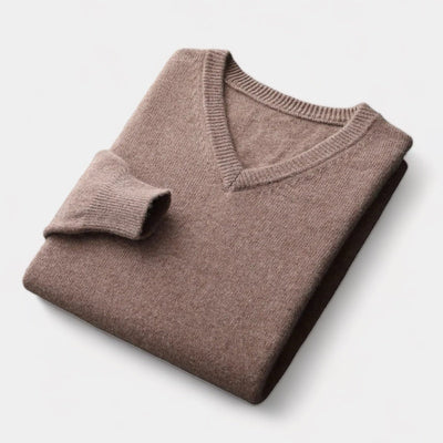 OLD MONEY Merino V-Hals Trui
