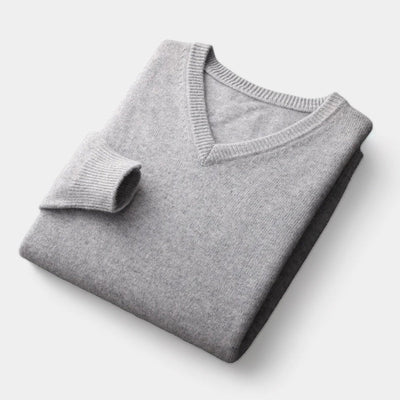 OLD MONEY Merino V-Hals Trui