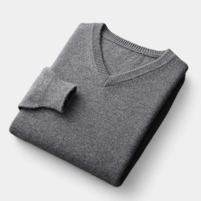 OLD MONEY Merino V-Hals Trui